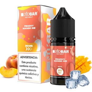 Líquido Nikbar Nicsalt Peachy Mango Ice